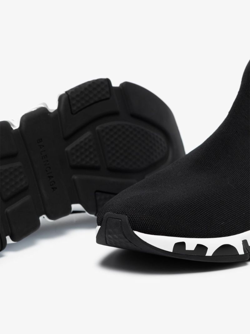 Black Speed Sock Sneakers