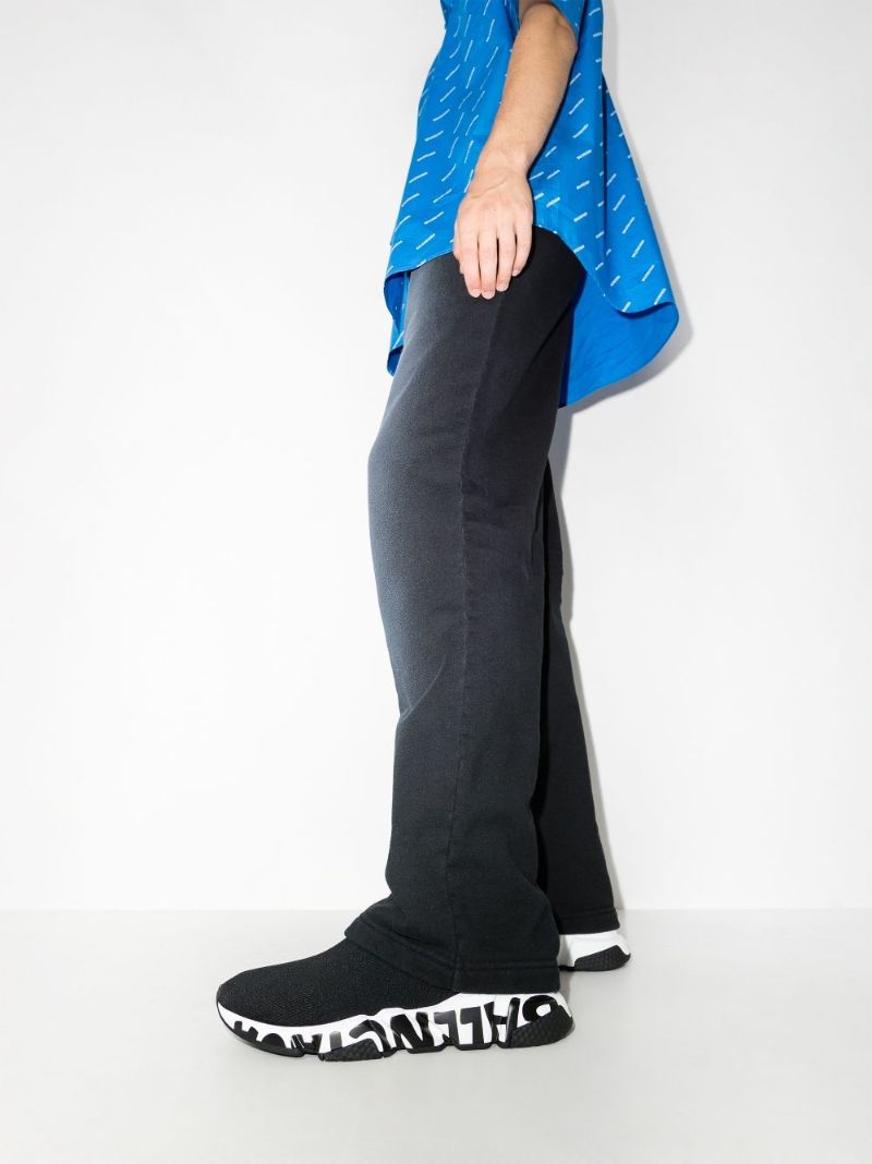 Black Speed Sock Sneakers