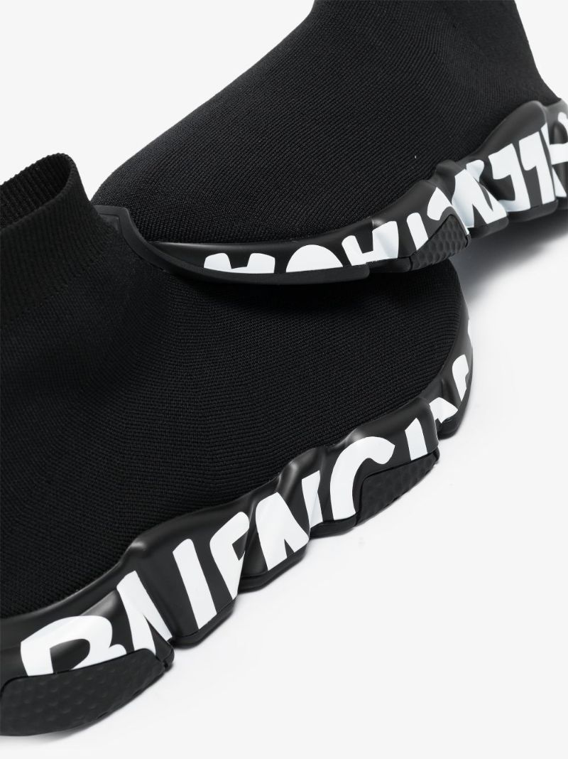 Black Speed Sock Sneakers