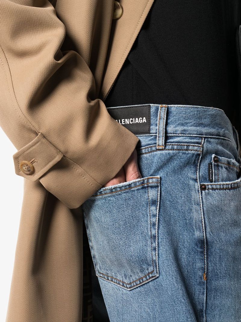 Cropped Straight Leg Jeans