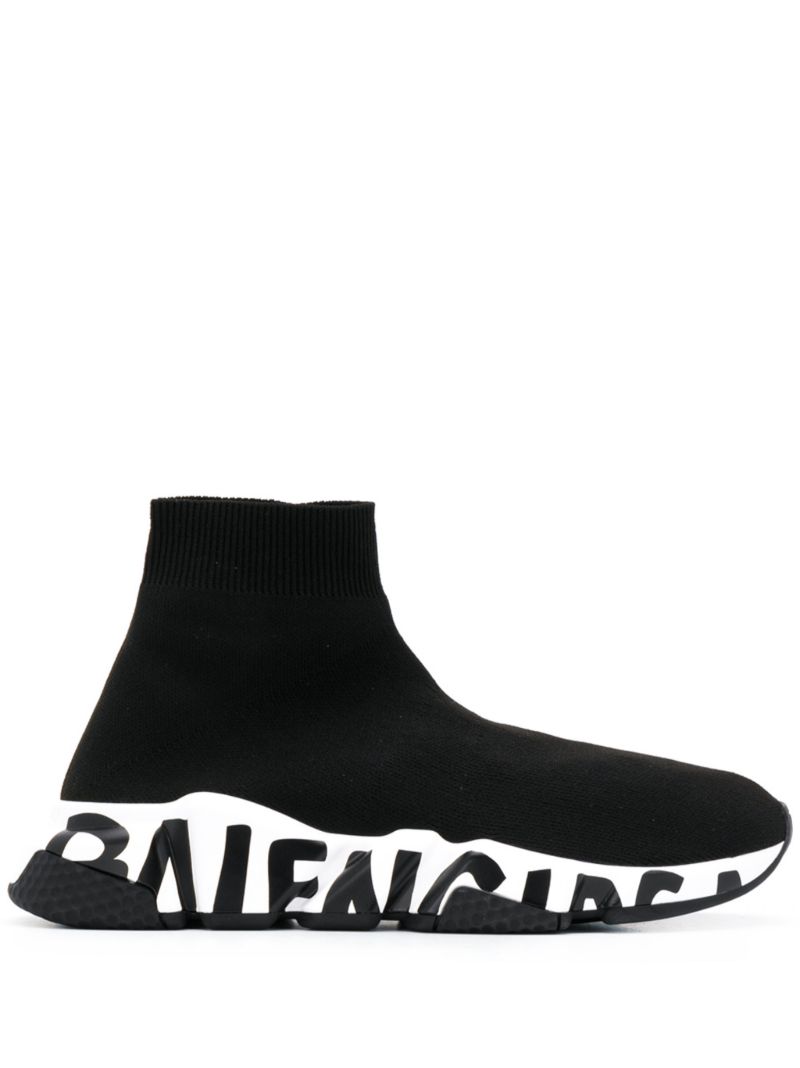 Black Speed Sock Sneakers