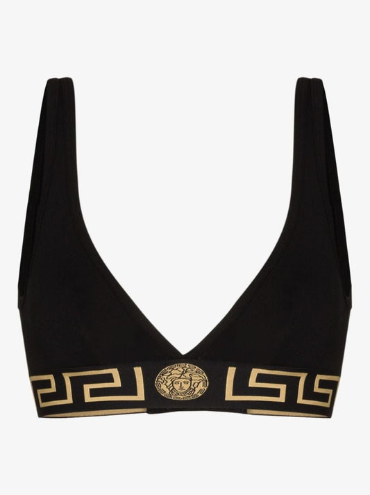Black Triangle Greca Border Bralette