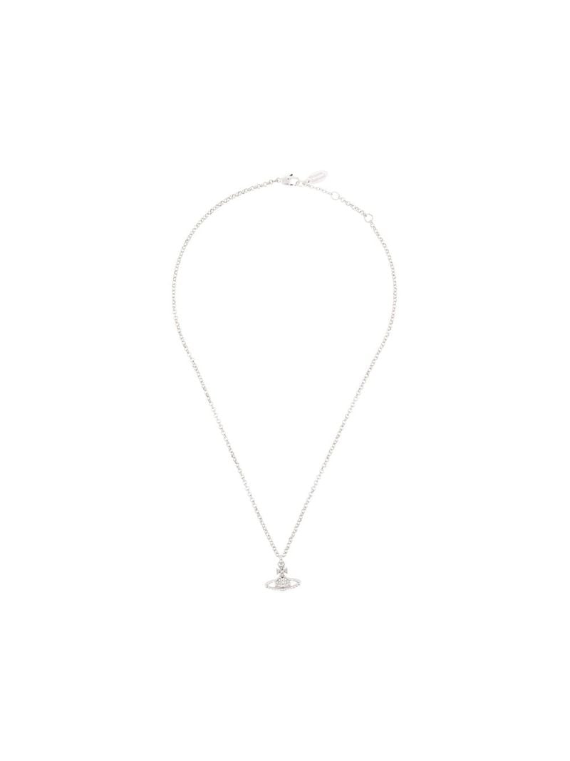 Silver-tone Mayfair Bas Relief Pendant Necklace