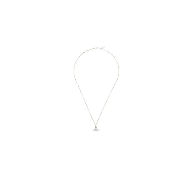 Silver-tone Mayfair Bas Relief Pendant Necklace