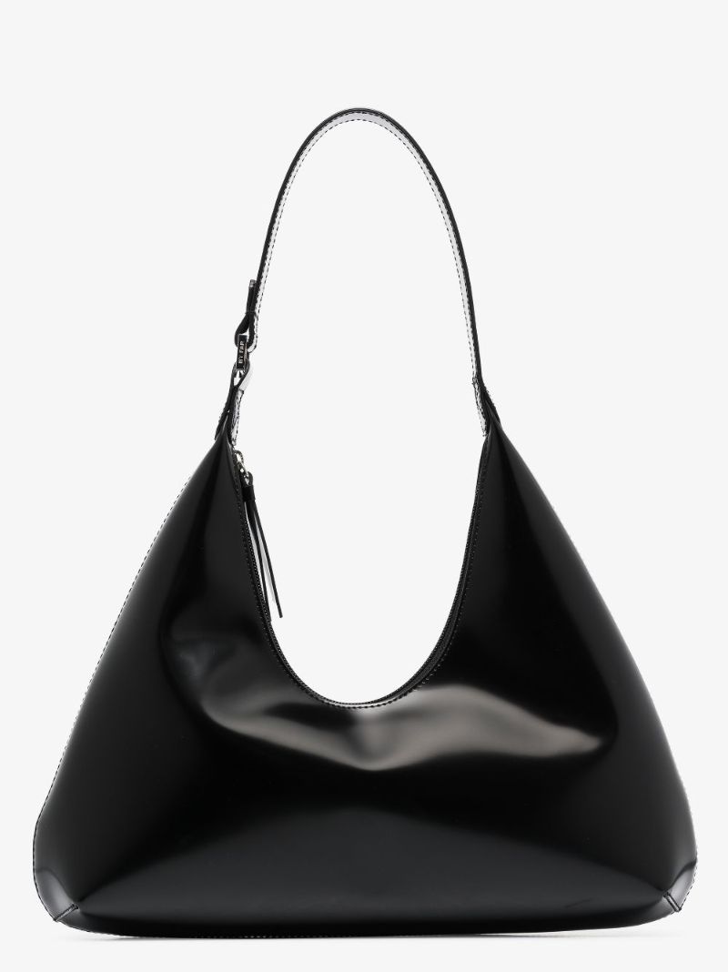 Black Amber Leather Shoulder Bag