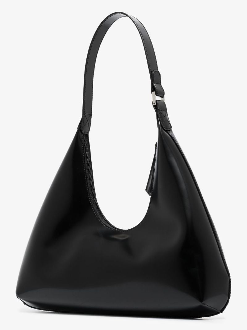 Black Amber Leather Shoulder Bag
