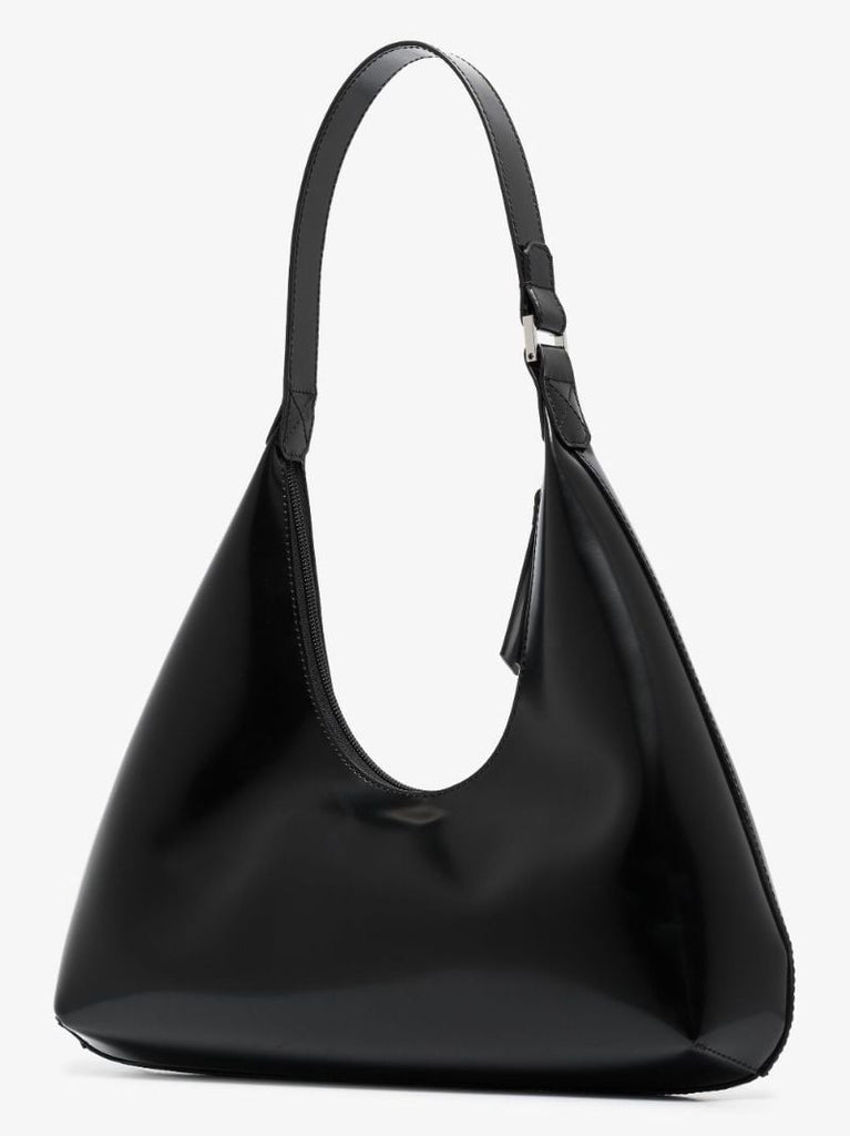 Black Amber Leather Shoulder Bag