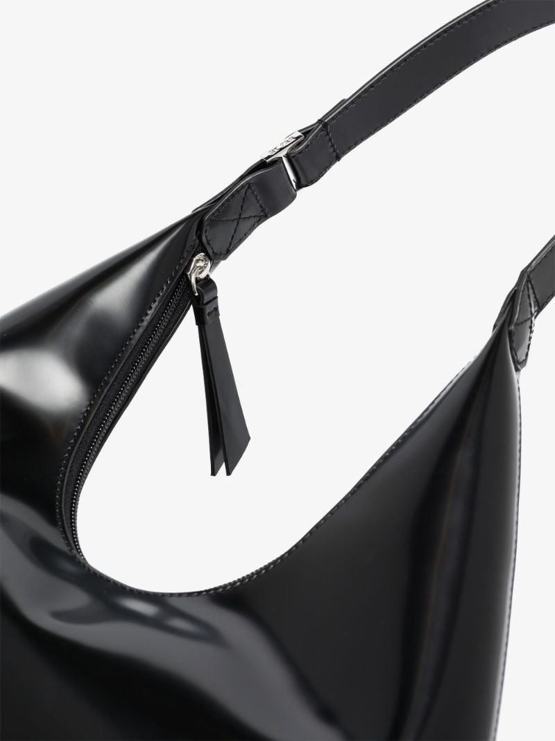 Black Amber Leather Shoulder Bag