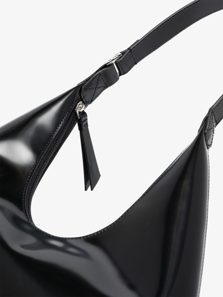 Black Amber Leather Shoulder Bag