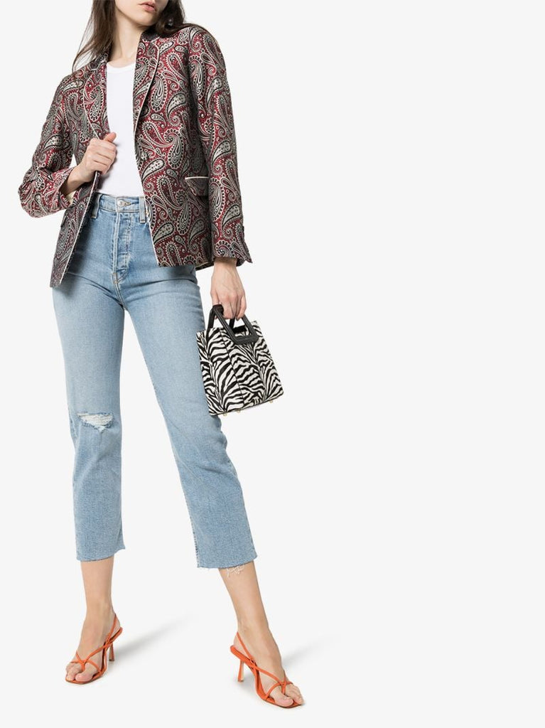 Venice Paisley Single-breasted Blazer