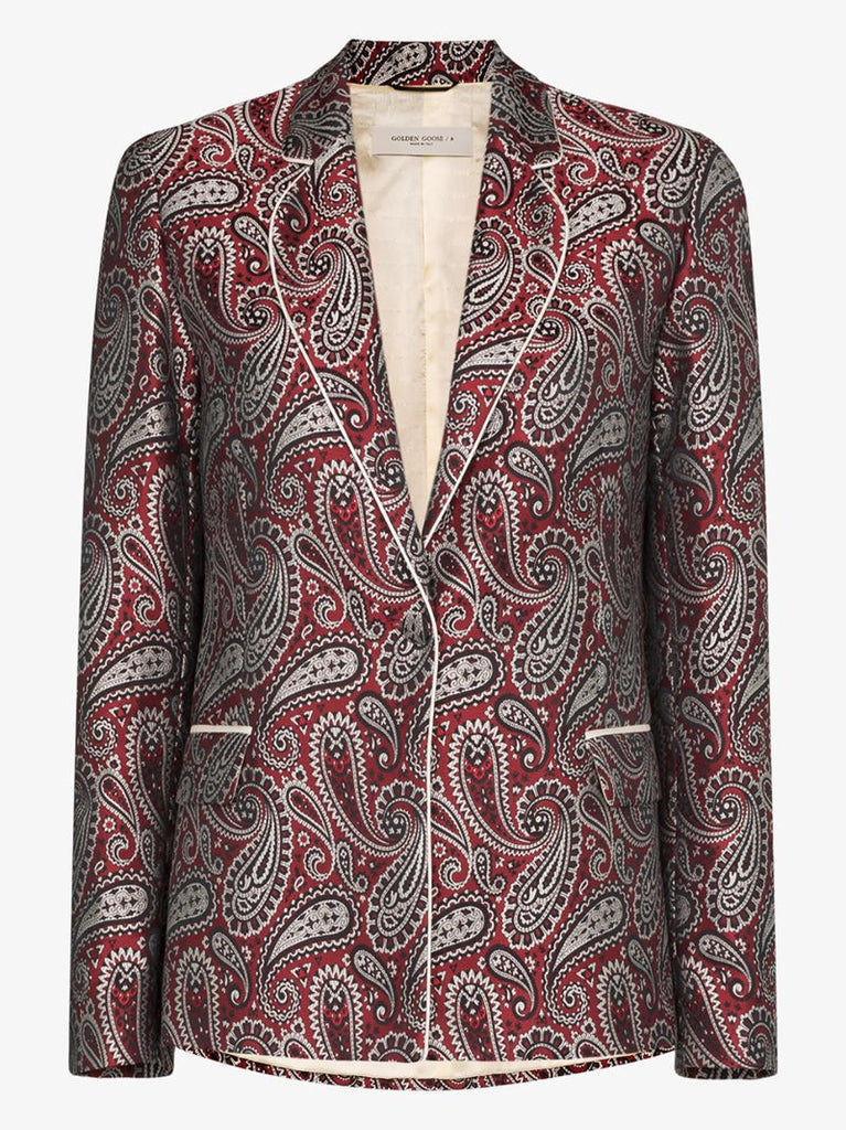 Venice Paisley Single-breasted Blazer