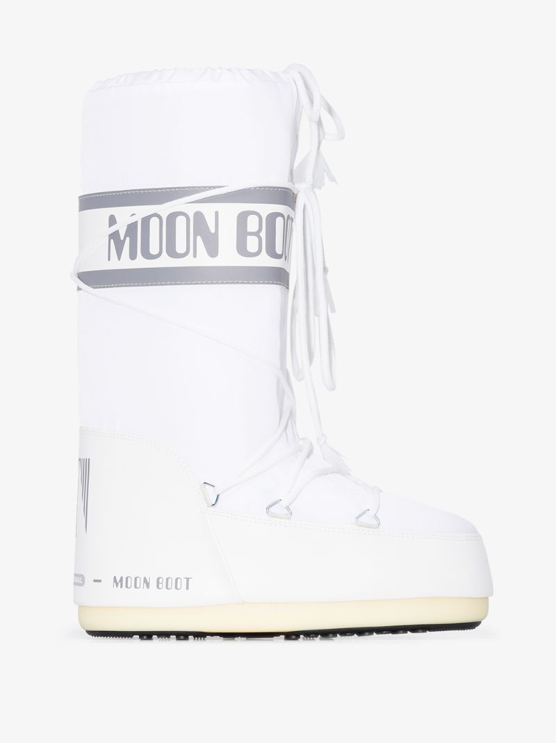 White Icon Nylon Boots