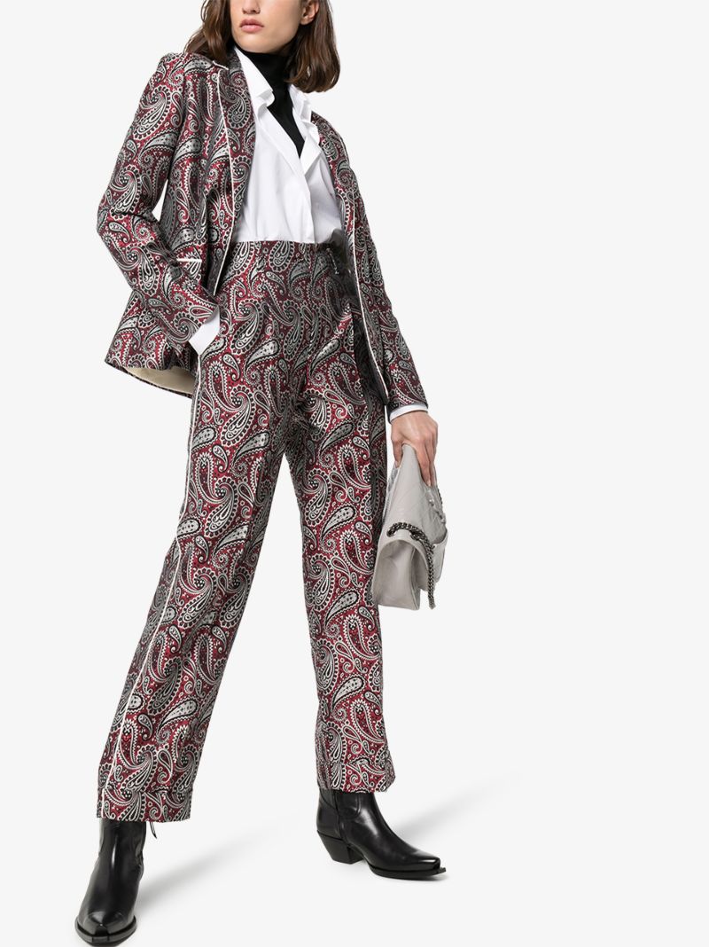 Sally Straight Leg Paisley Trousers