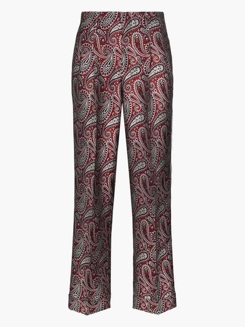 Sally Straight Leg Paisley Trousers
