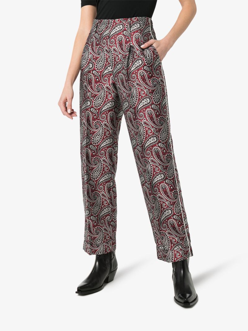 Sally Straight Leg Paisley Trousers