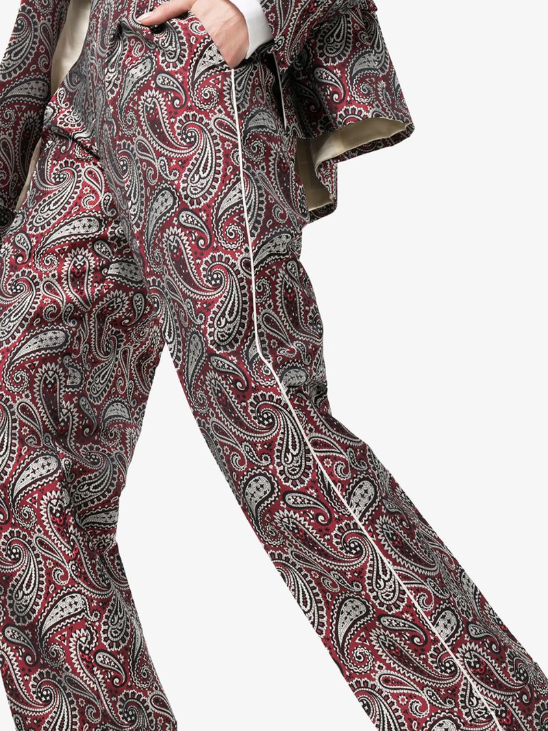 Sally Straight Leg Paisley Trousers