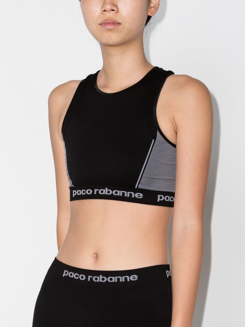 Logo Panelled Sports Bra