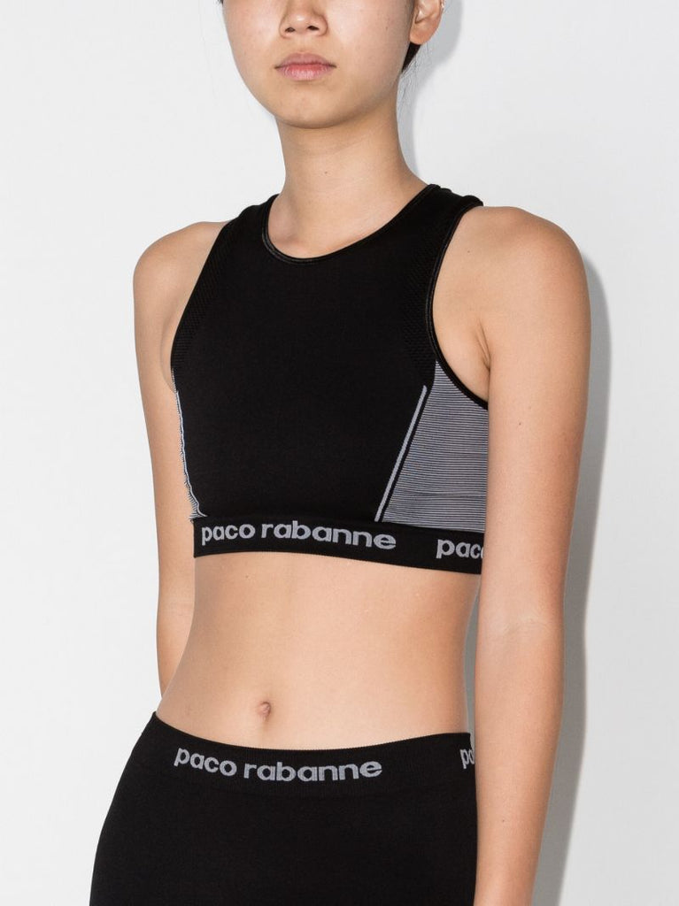 Logo Panelled Sports Bra
