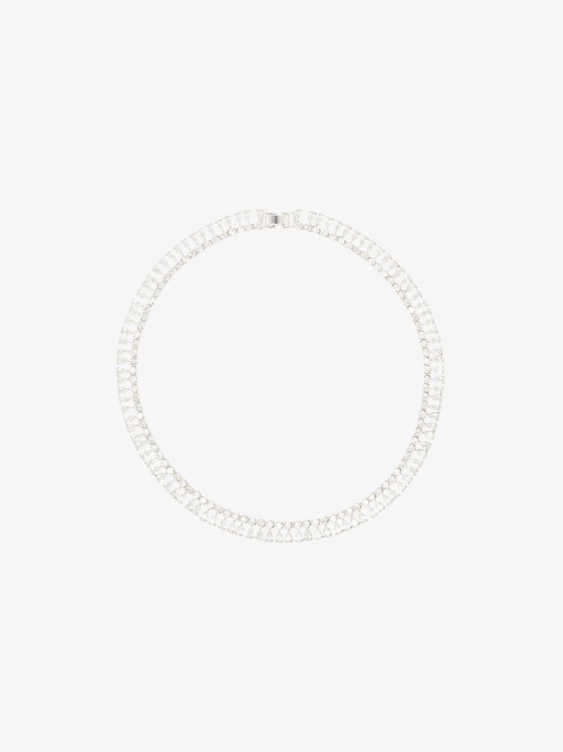Silver-plated Nostalgia Tassel Choker