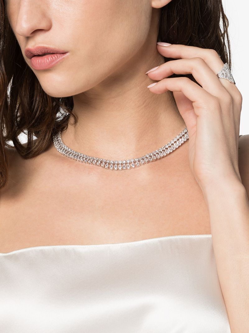 Silver-plated Nostalgia Tassel Choker