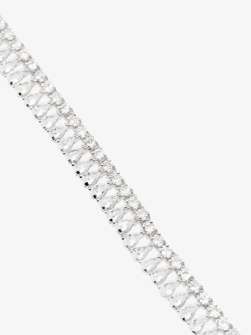 Silver-plated Nostalgia Tassel Choker