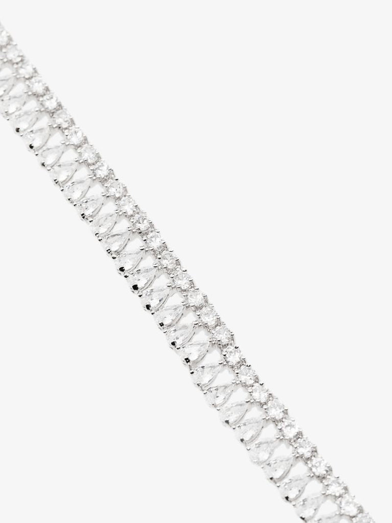Silver-plated Nostalgia Tassel Choker