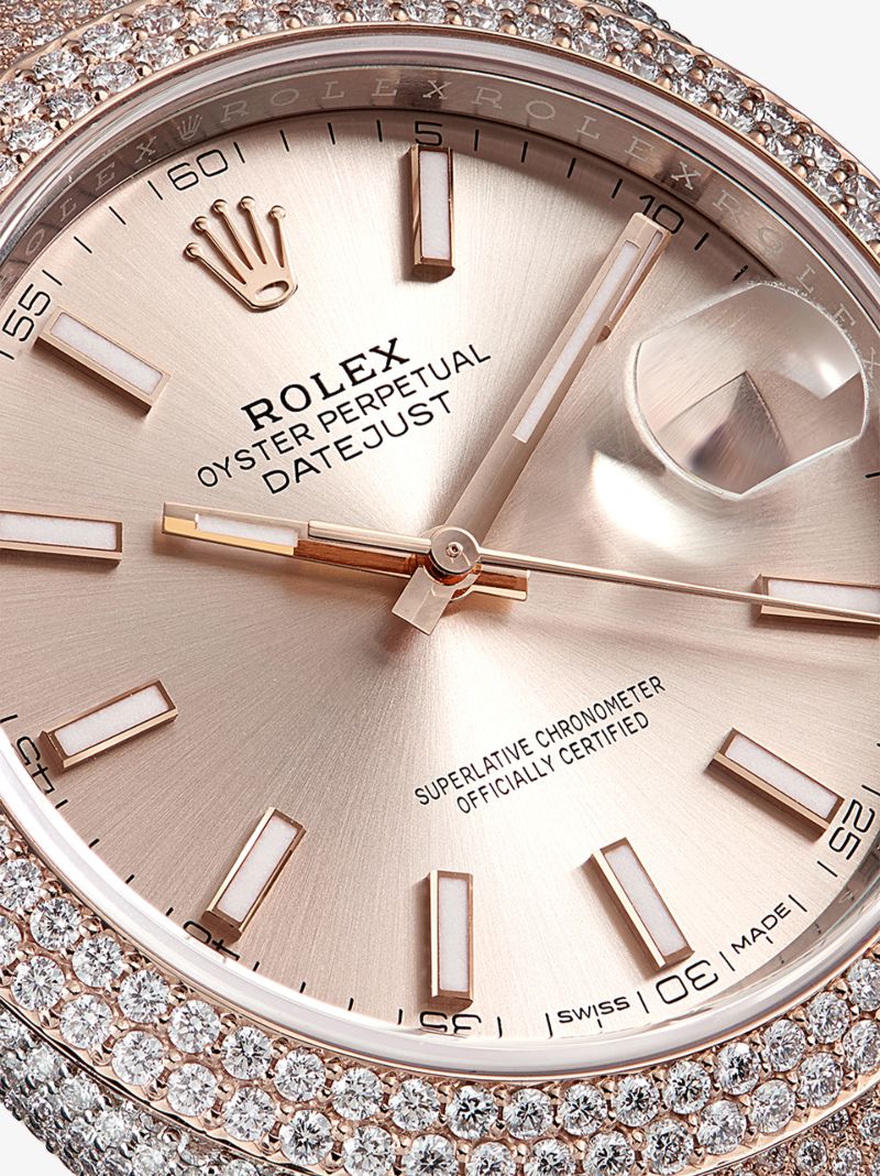 Rolex Rose Gold Datejust 41 Diamond Watch