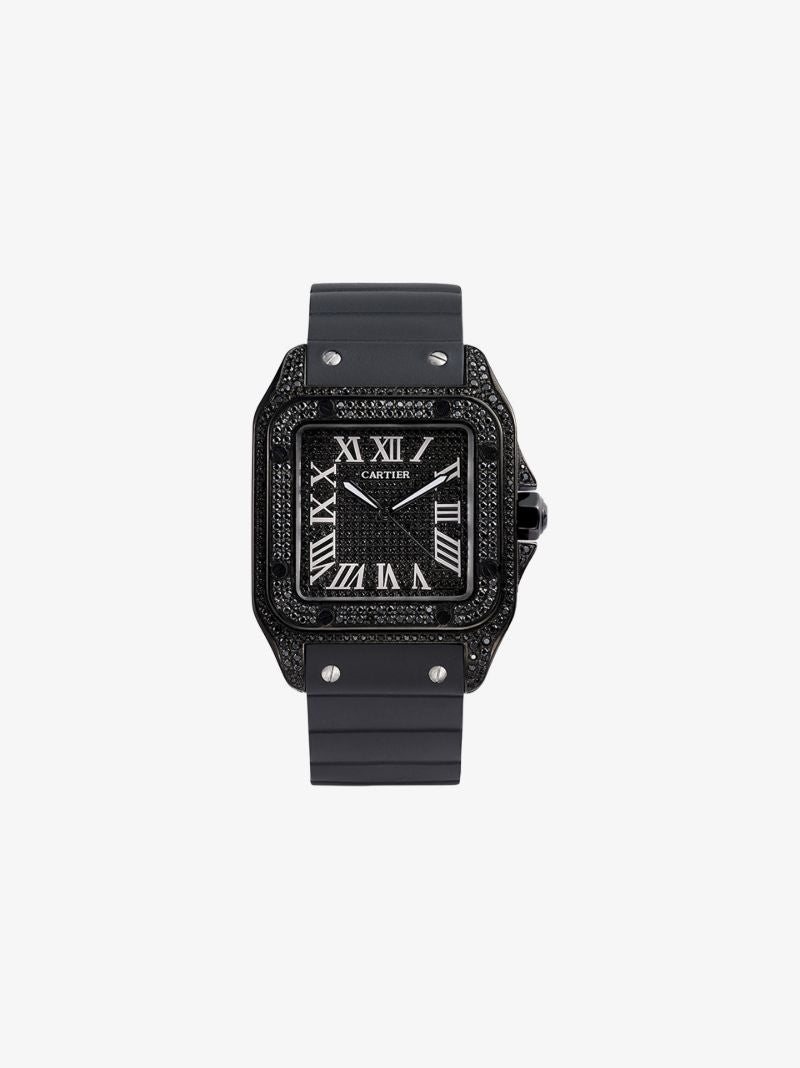 Vintage Cartier Santos Diamond Watch