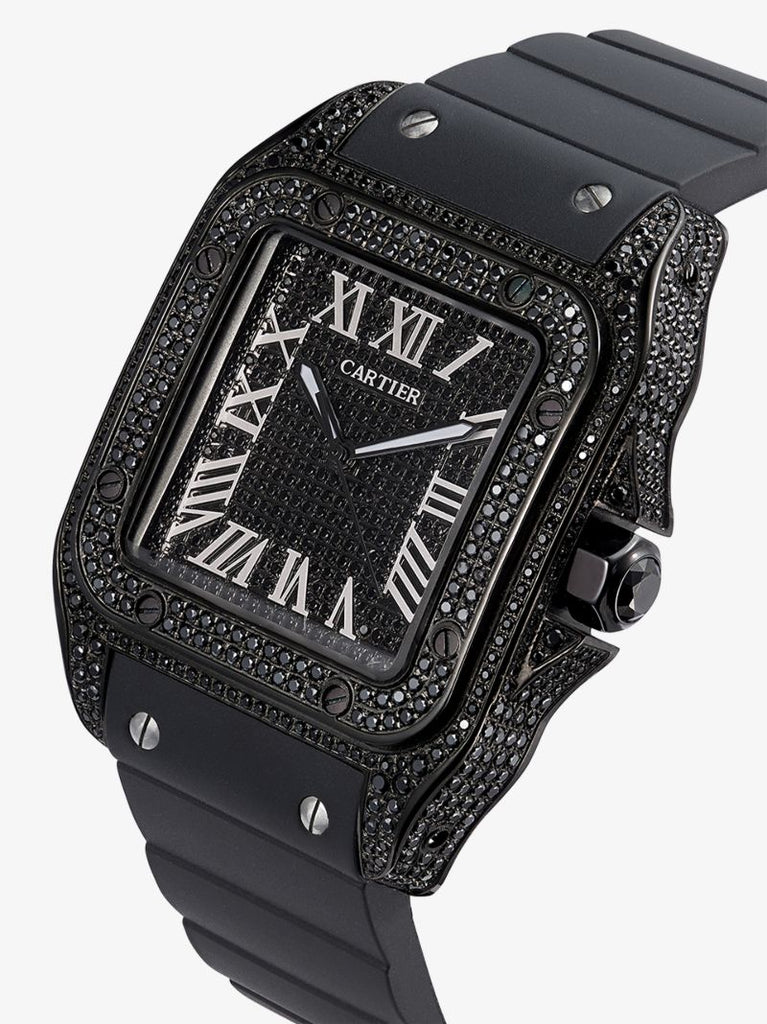 Vintage Cartier Santos Diamond Watch