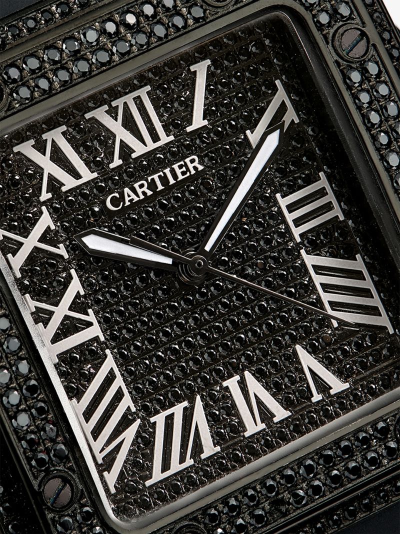 Vintage Cartier Santos Diamond Watch