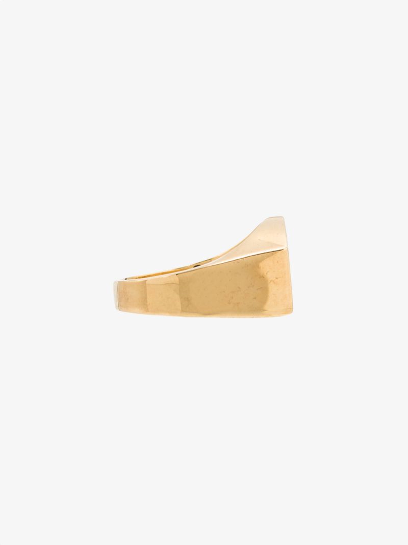 X Chinatown Market Gold-plated Arch Logo Ring