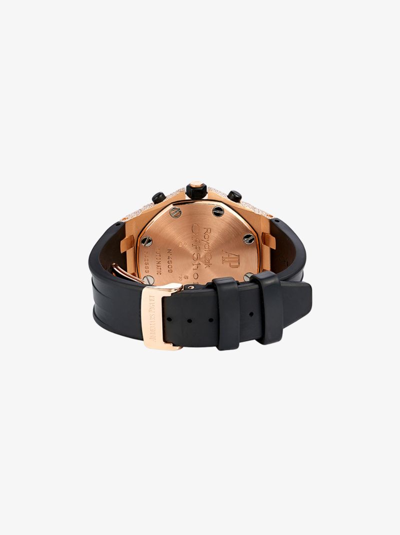 18k Rose Gold Audemars Piguet Royal Oak Offshore Diamond Watch