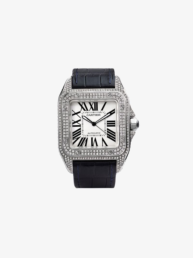 Vintage Cartier Santos Diamond Watch