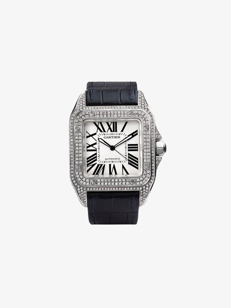 Vintage Cartier Santos Diamond Watch