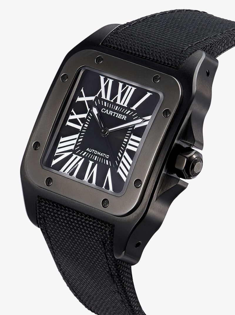 X Cartier White Gold Santos Xl 100 Watch