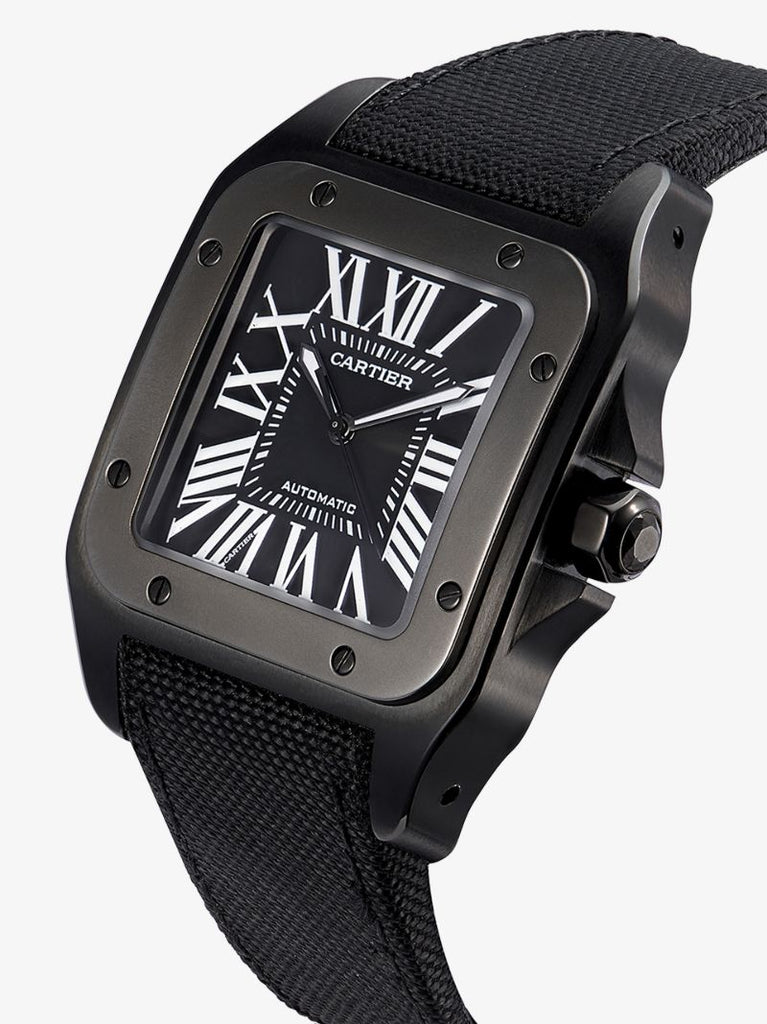 X Cartier White Gold Santos Xl 100 Watch