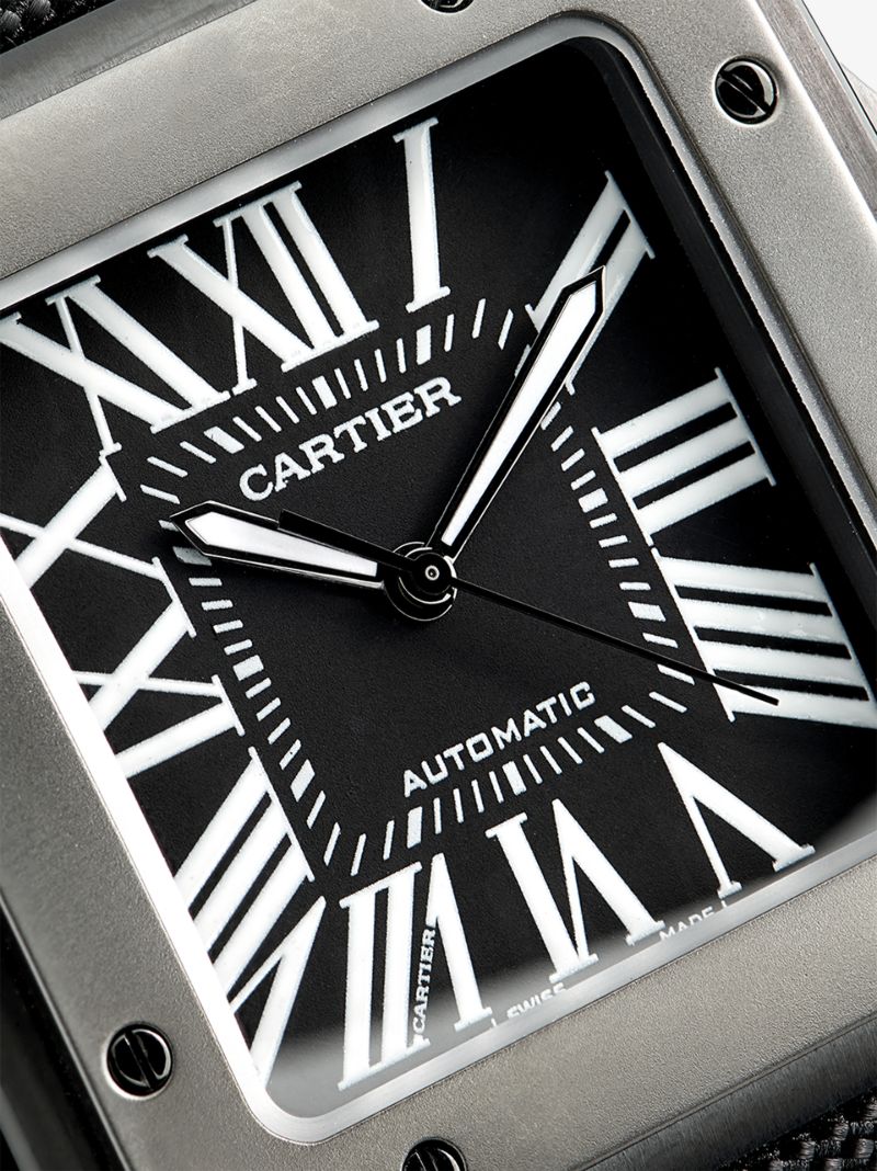 X Cartier White Gold Santos Xl 100 Watch