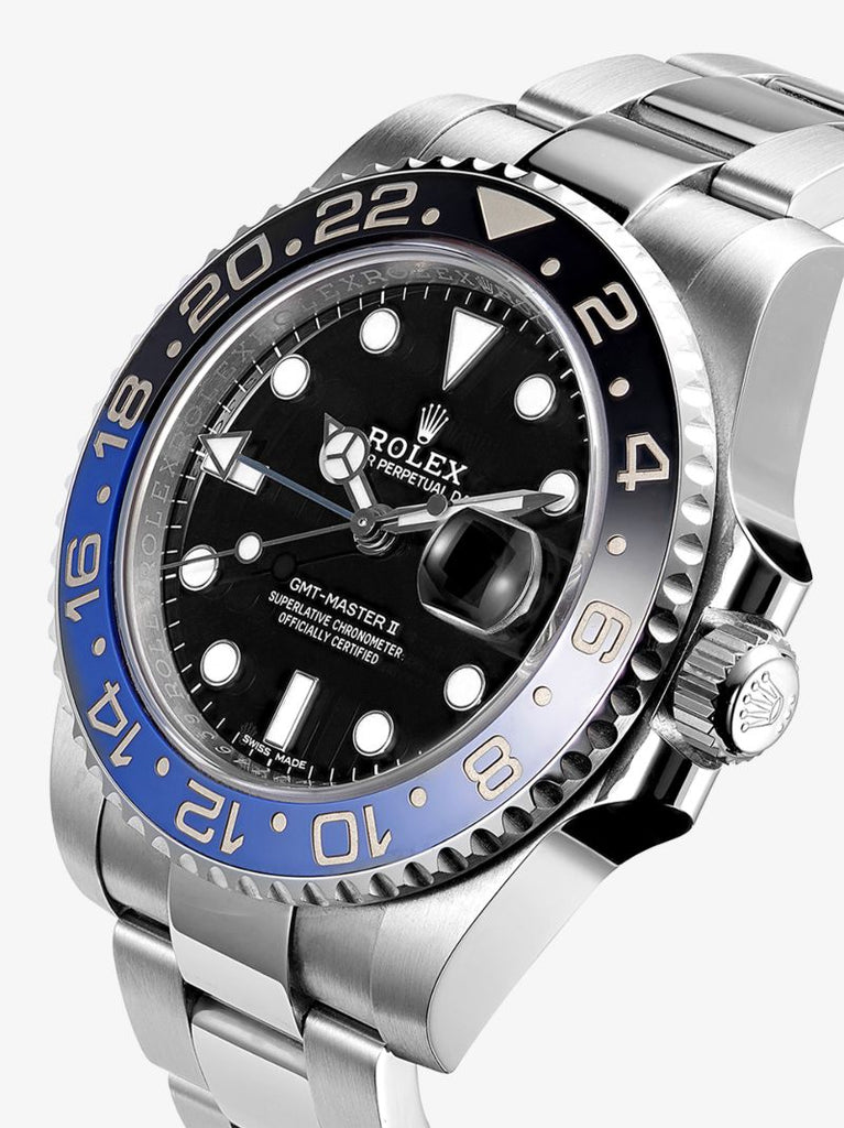 Vintage Stainless Steel Rolex Gmt-master Ii Batman Watch