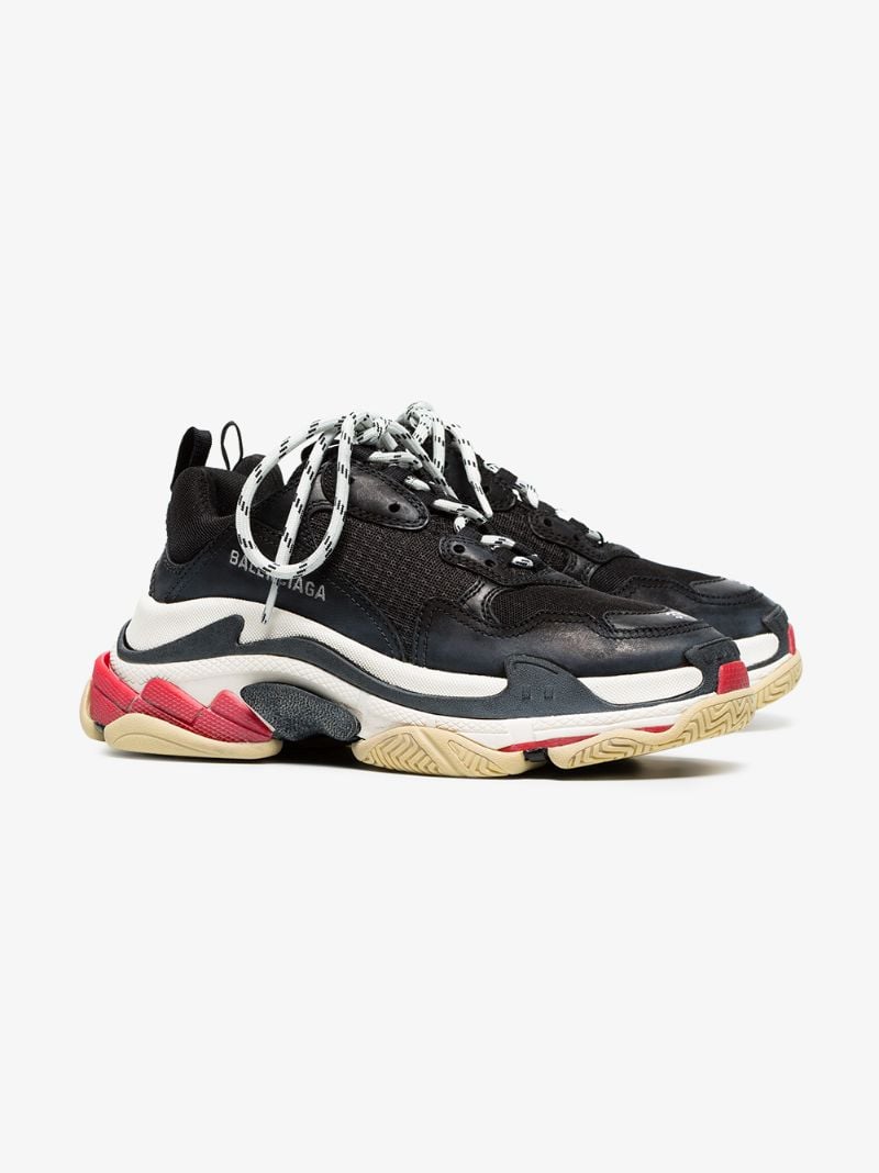 Black Triple S Sneakers