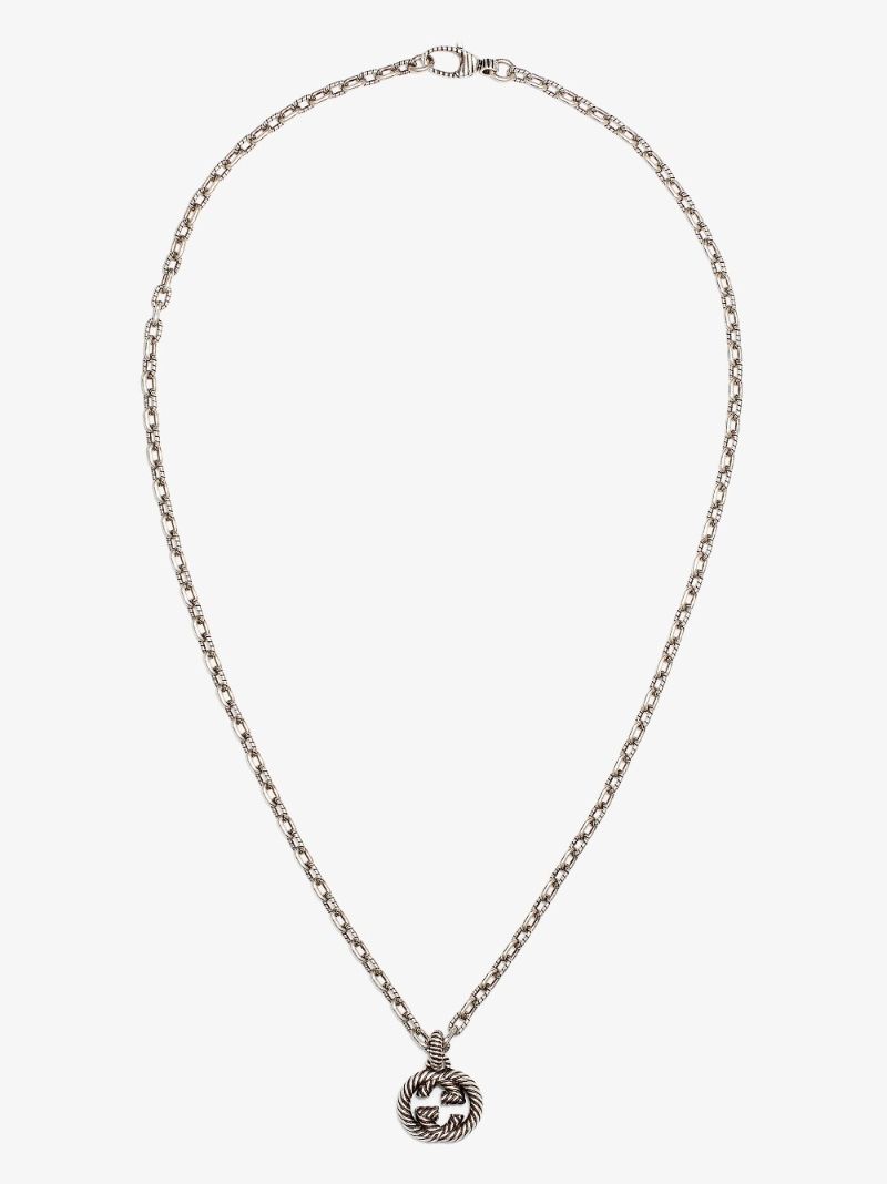 Sterling Silver Interlocking G Pendant Necklace