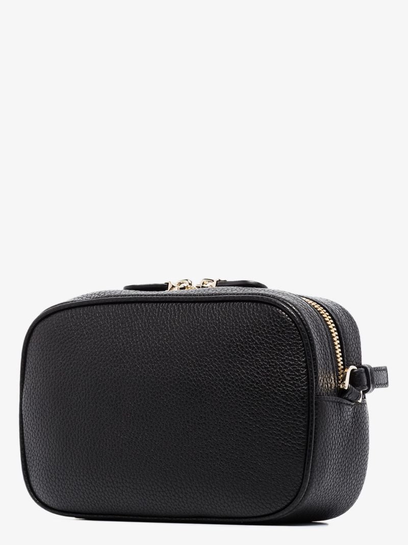 Black Gancini Leather Camera Bag