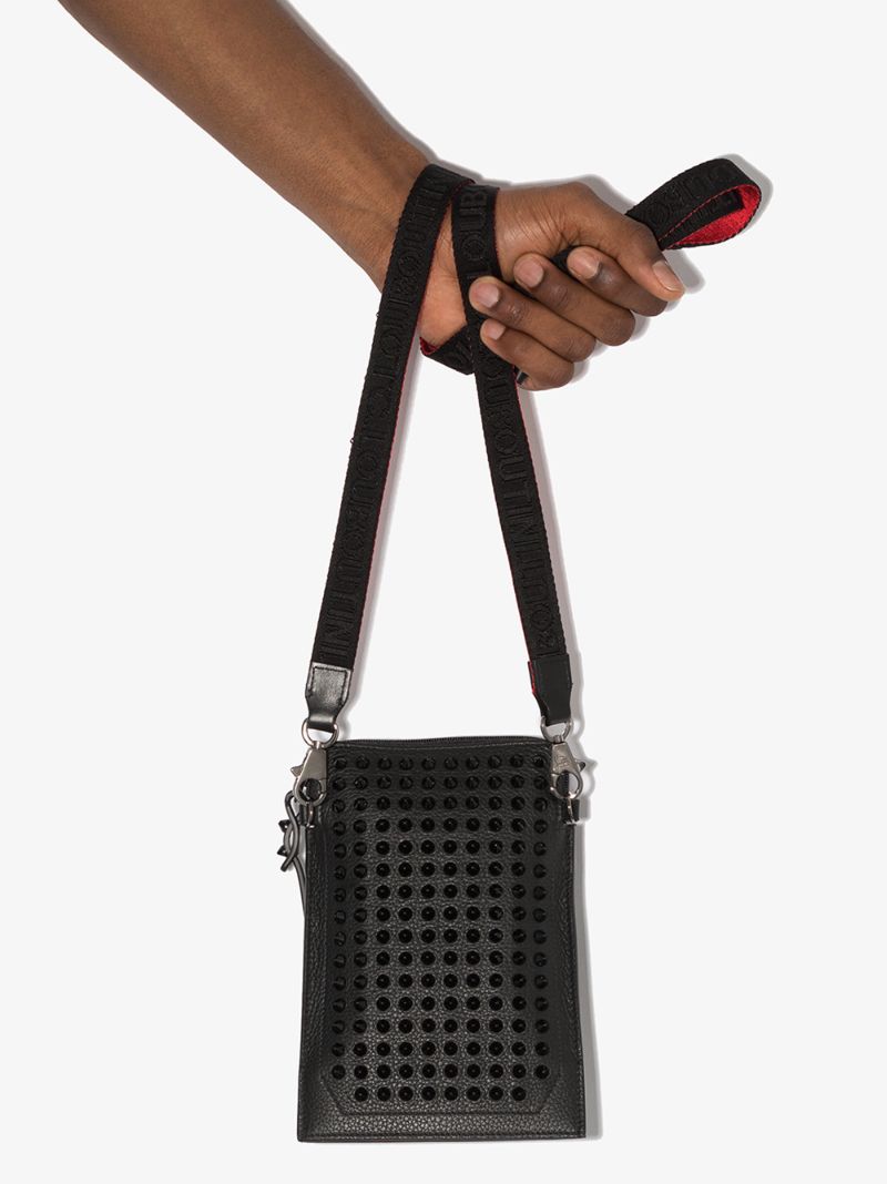 Black Loubilab Studded Shoulder Bag