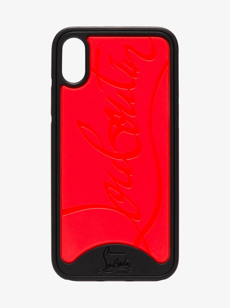Black and Red Loubiphone Iphone X Case