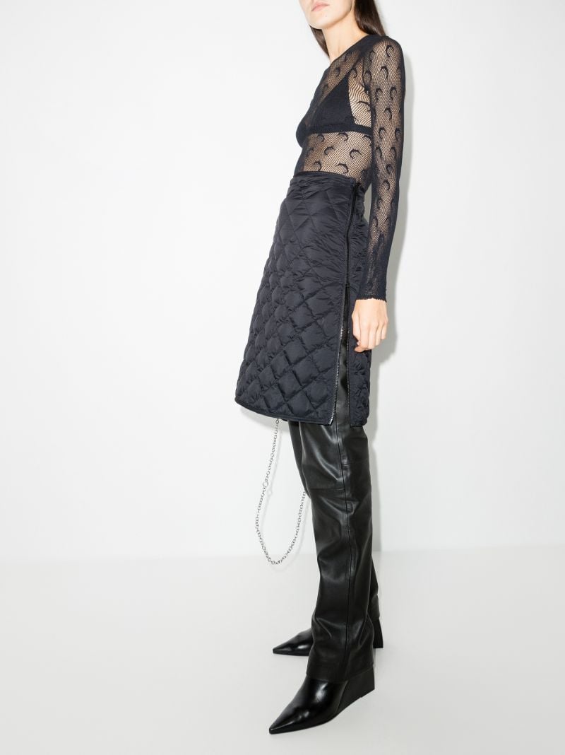 Crescent Moon Fishnet Top