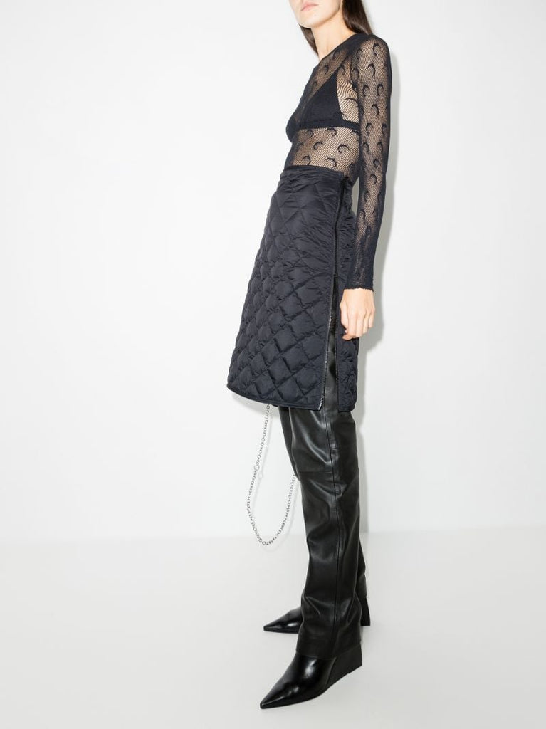 Crescent Moon Fishnet Top