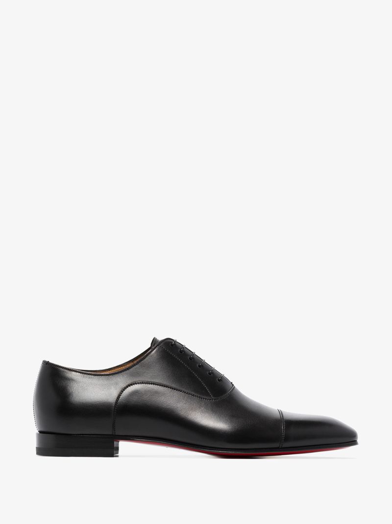 Black Greggo Leather Oxford Shoes