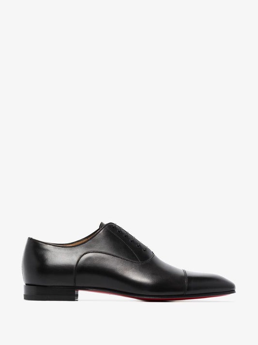 Black Greggo Leather Oxford Shoes