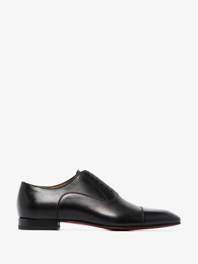 Black Greggo Leather Oxford Shoes