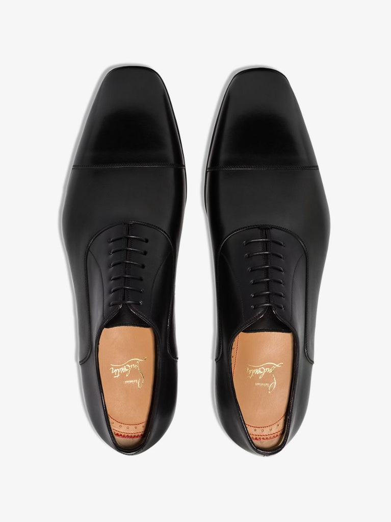 Black Greggo Leather Oxford Shoes