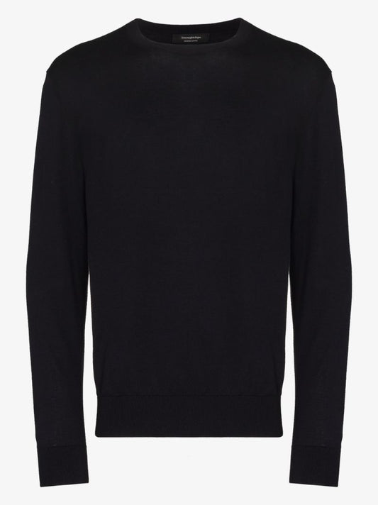 Embroidered Logo Cotton Sweater